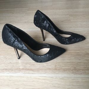 Guess Sequin Pointed Toe Pumps